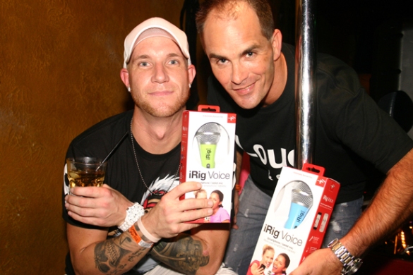 DJ Caution and Corey James with iRig Voice.